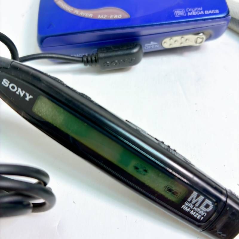SONY ソニー MDウォークマン MZ-E80 ブルー MD再生確認済み - メルカリ