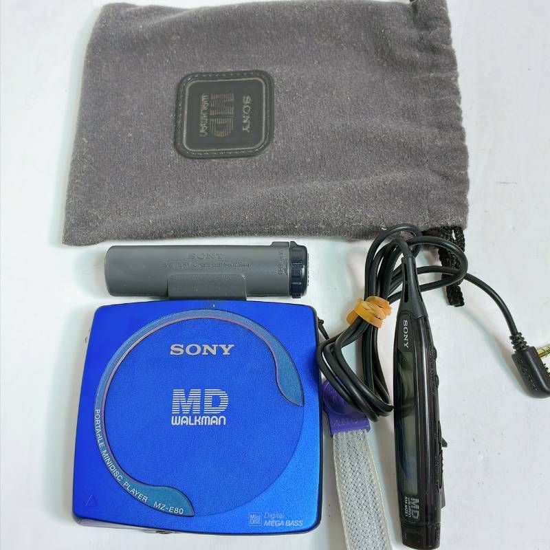 SONY ソニー MDウォークマン MZ-E80 ブルー MD再生確認済み - メルカリ