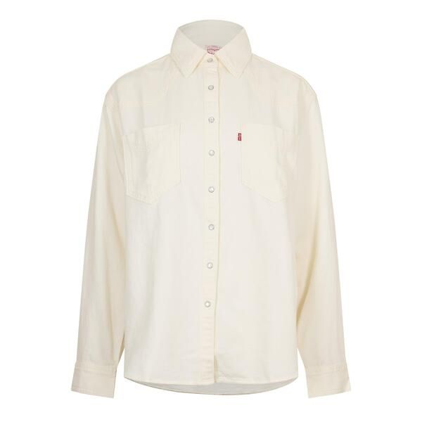 リーバイス レディース トップス シャツ Levis Womens Overshirt Ecru Crew 2 エクリュ
