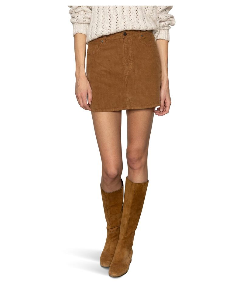 サンクチュアリー レディース ボトムスカート コーデュロイ ミニ Sanctuary Briar Corduroy Mini Skirt Bronze