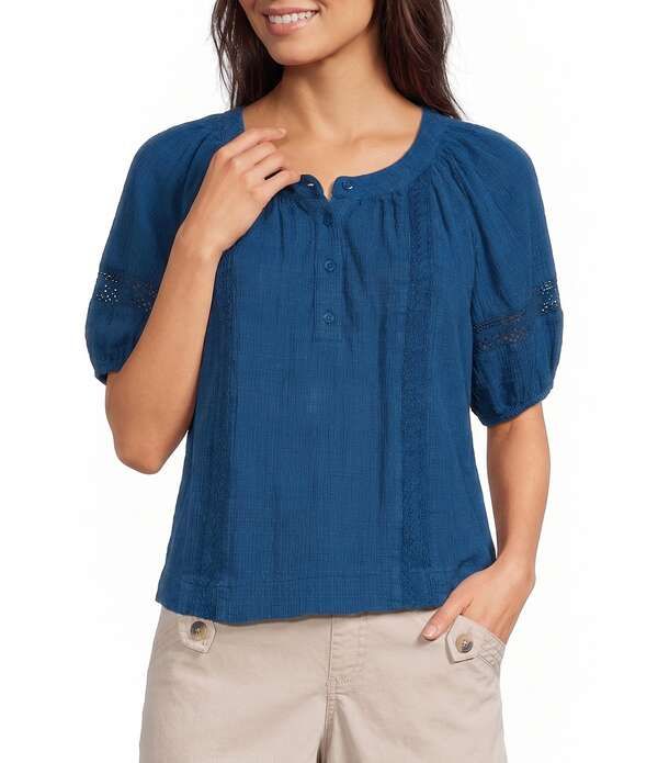ウエストバウンド レディース トップス シャツ Westbound Short Sleeve Boat Neck Top Nautical Blue ブルー 7,285円