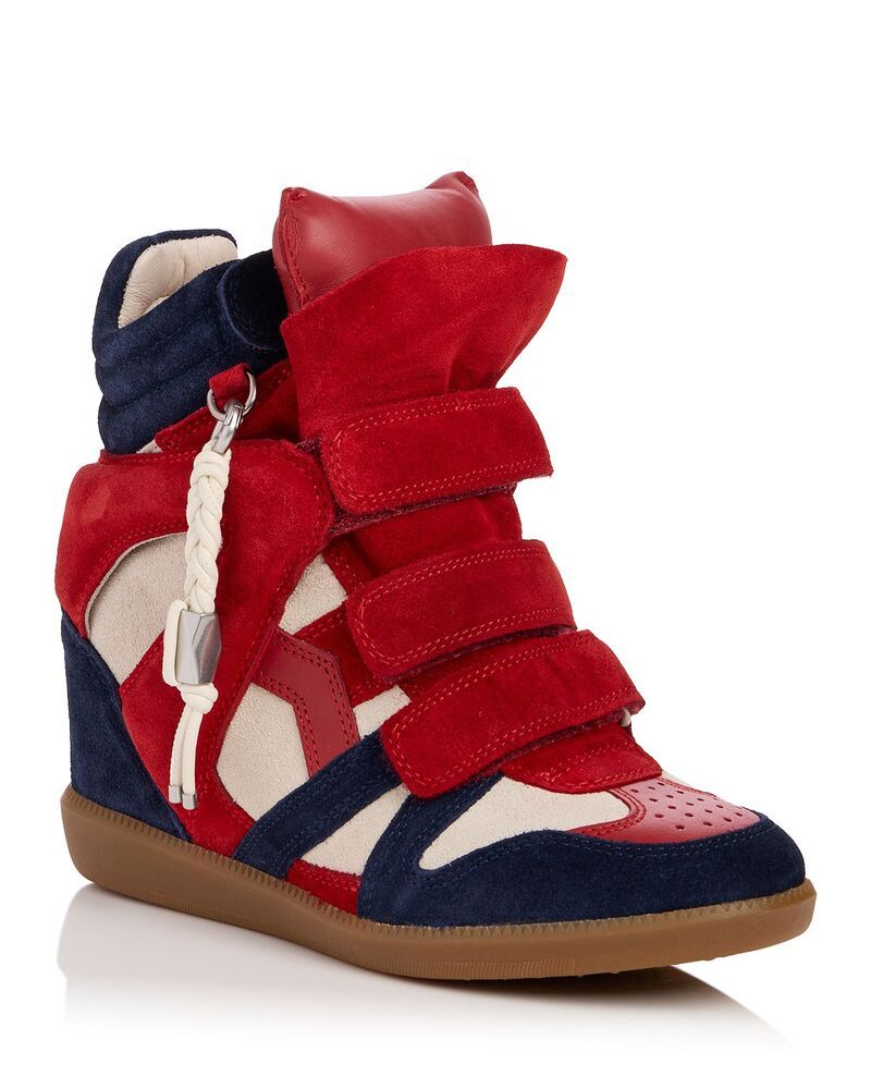イザベル マラン レディース シューズ スニーカー Isabel Marant Womens Bekett Ring High Top Wedge Sneakers RougeMarine 141,400円