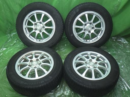 中古】195/65R15 セレナ ストレンジャー 15インチ ミシュラン X-ICE3+