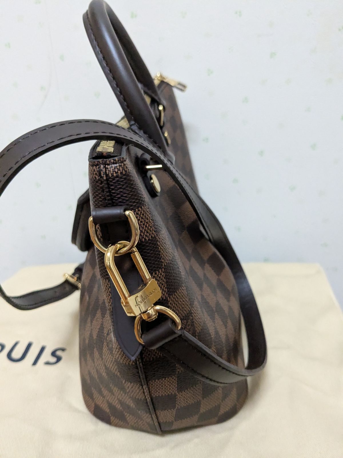 極美品】ルイ・ビィトン ハンドバッグ ダミエ・エベヌ キャンバス