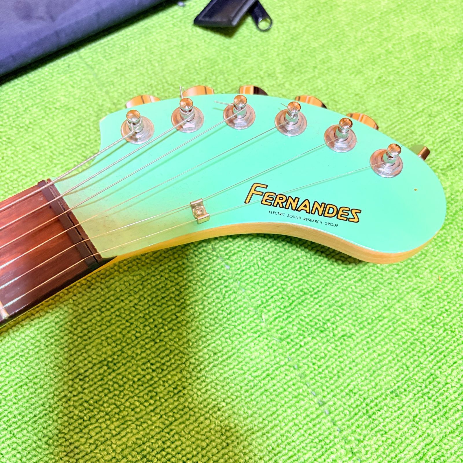 Fernandes ZO-3 ミントグリーン エレキギター 現状品 ケース付き