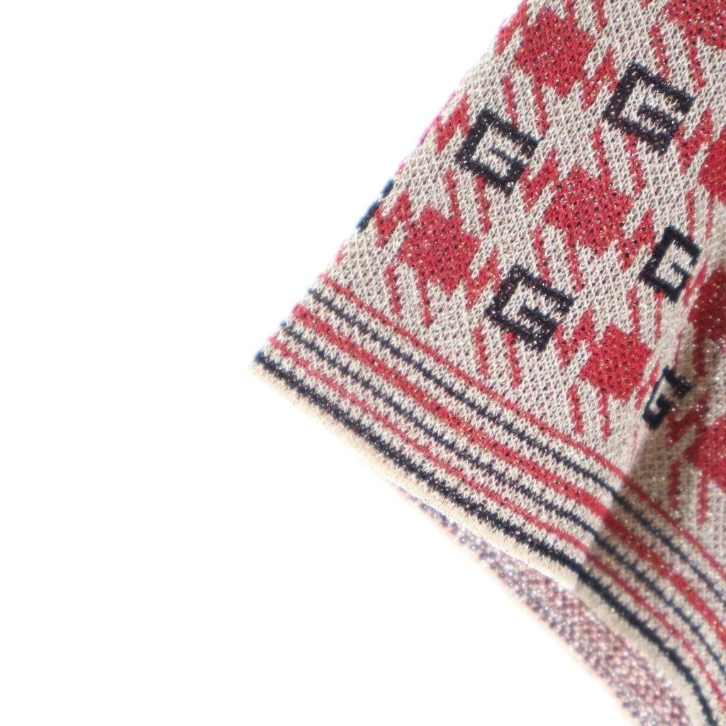 GUCCI (グッチ) □Logo Jacquard Knit ロゴ ジャカード 半袖ニット