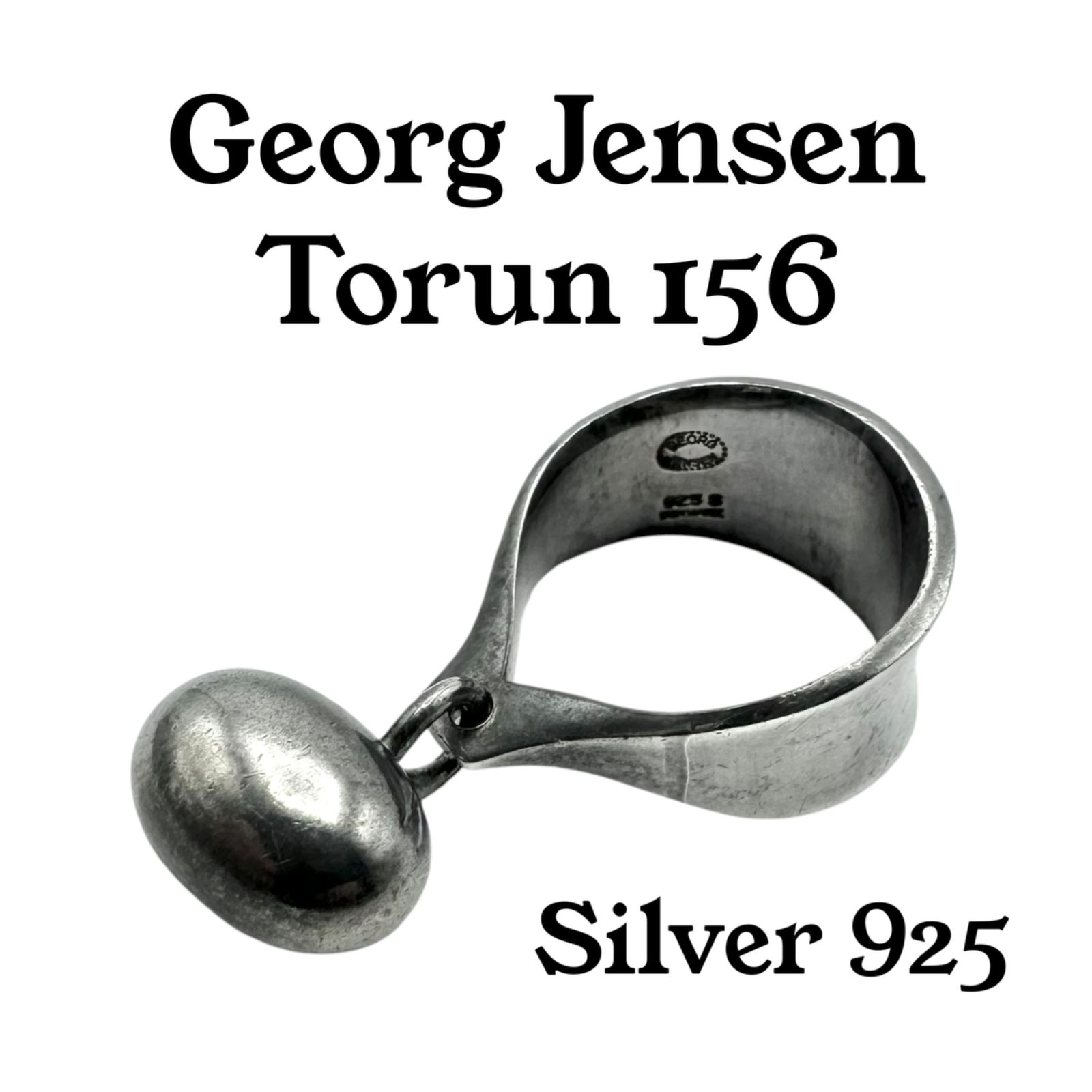 傑作】 GEORG JENSEN ジョージジェンセン TORUN 156 11号 2002s Silver