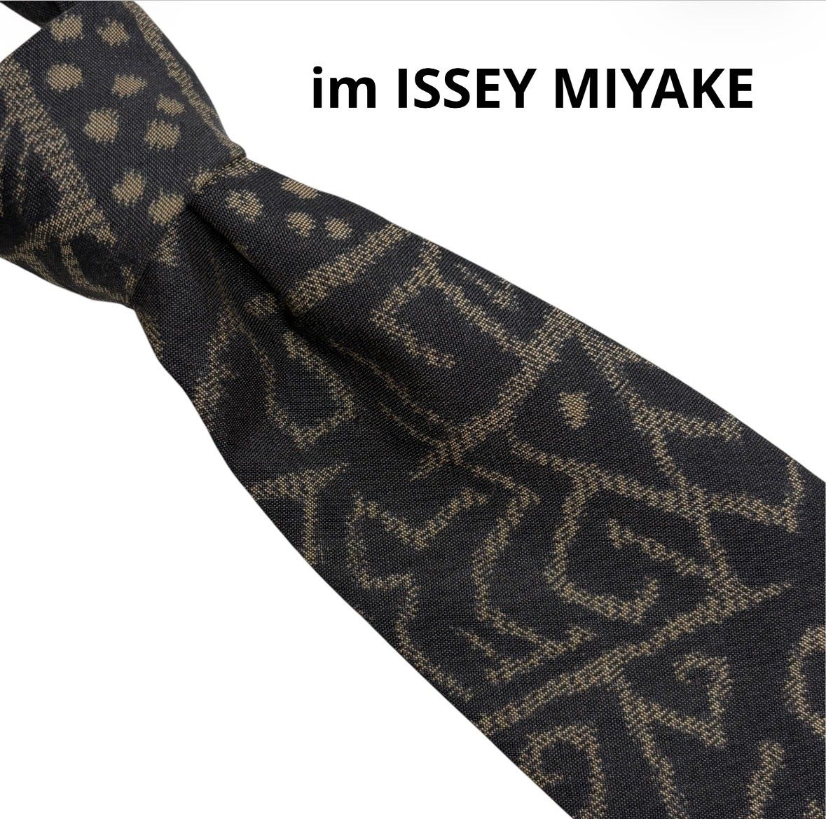 im ISSEY MIYAKE tie アイムイッセイミヤケ ネクタイ 総柄 幾何学模様