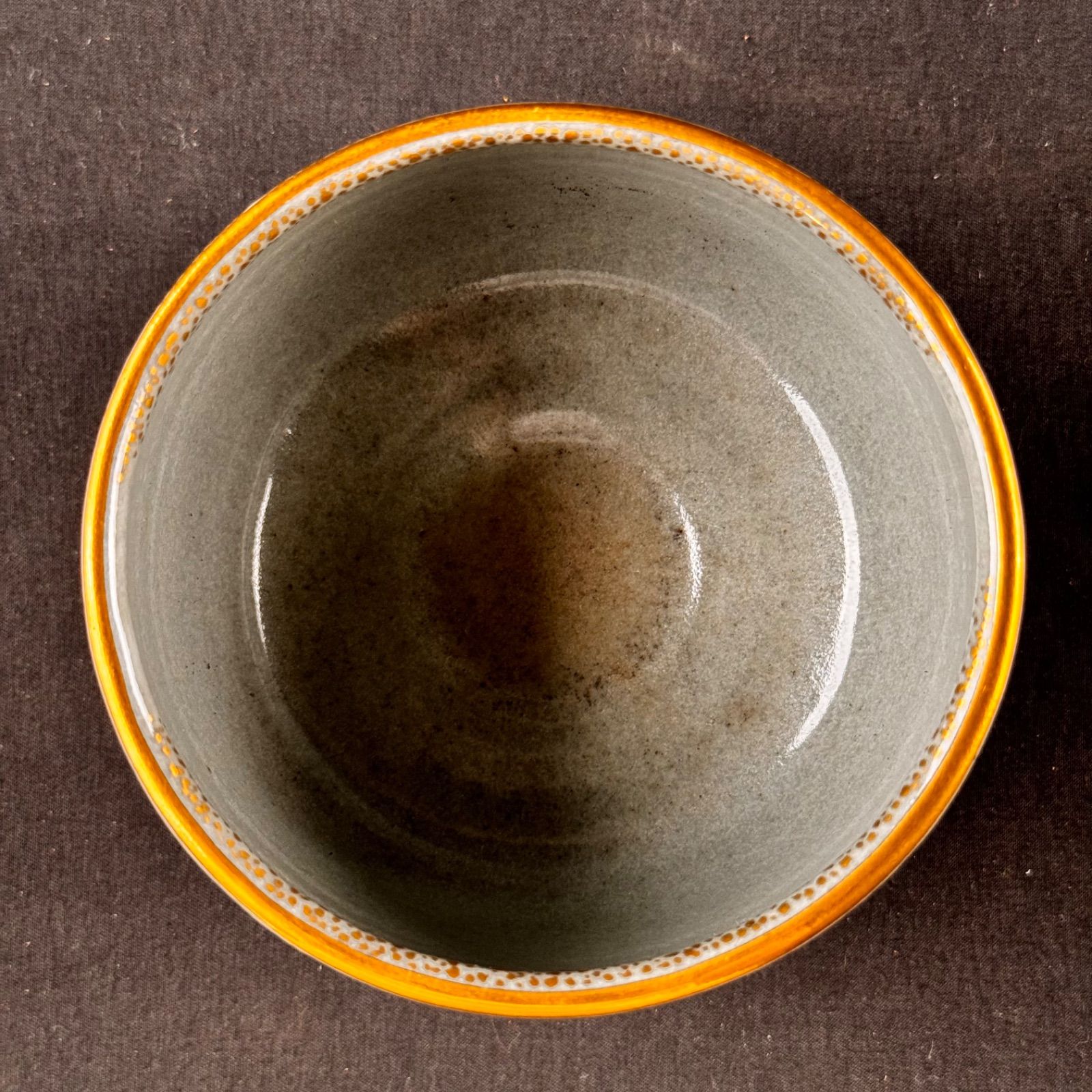 桑野睦子 京焼 金彩 御所の花 2月 紅白梅 十二ヶ月 茶碗 合箱 茶道具