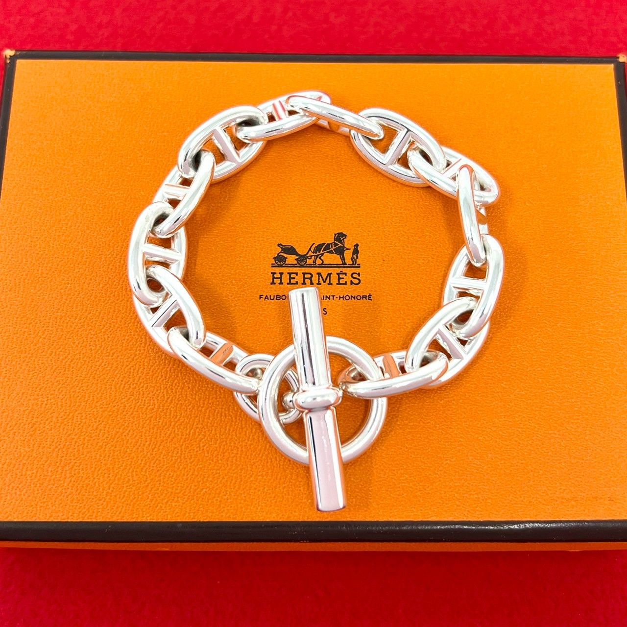 極美品♡HERMES シェーヌダンクル GM 13コマ 極 美品 HERMES エルメス シェーヌダンクル GM 13コマ ブレスレット