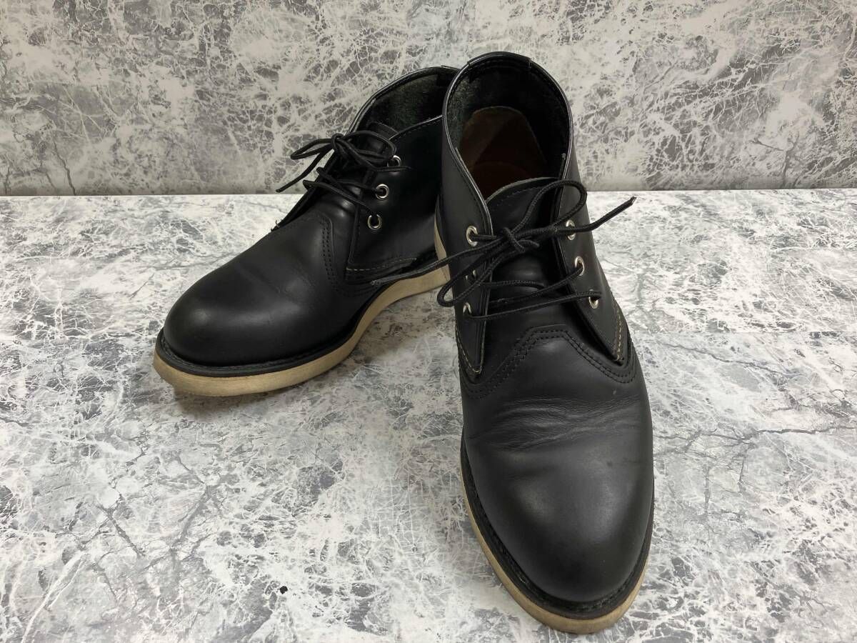 RED WING / レッドウィング ワークチャッカブーツ ブラック 25.0cm USA製