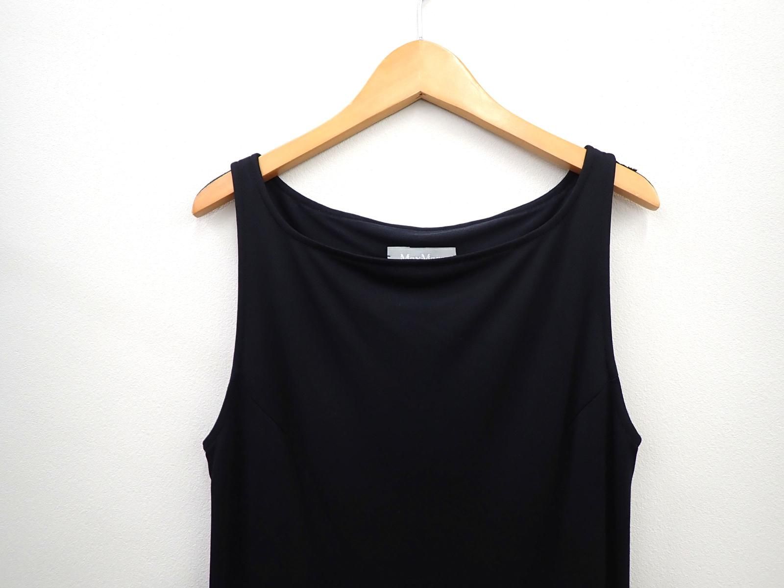 ☆10831☆Max Mara マックスマーラ シースルー切替 ノースリーブ