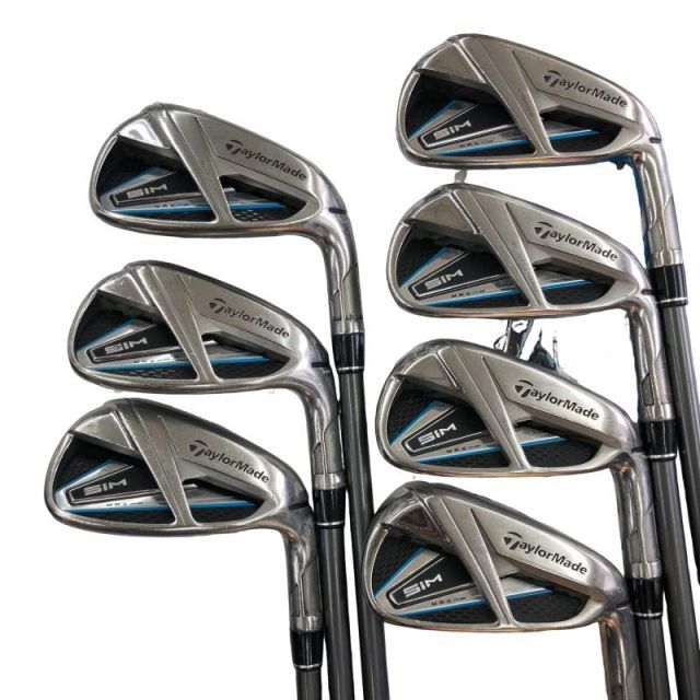 【中古】 テーラーメイド SIM MAX 7S アイアンセット IR リシャフト (フレックスその他) メンズ 男性用 右利き 右用 Cランク ゴルフクラブ