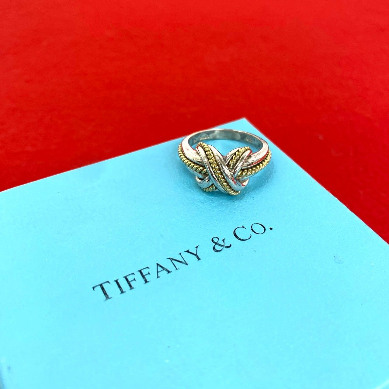 極 美品 TIFFANY&Co. ティファニー ヴィンテージ シグネチャー リング