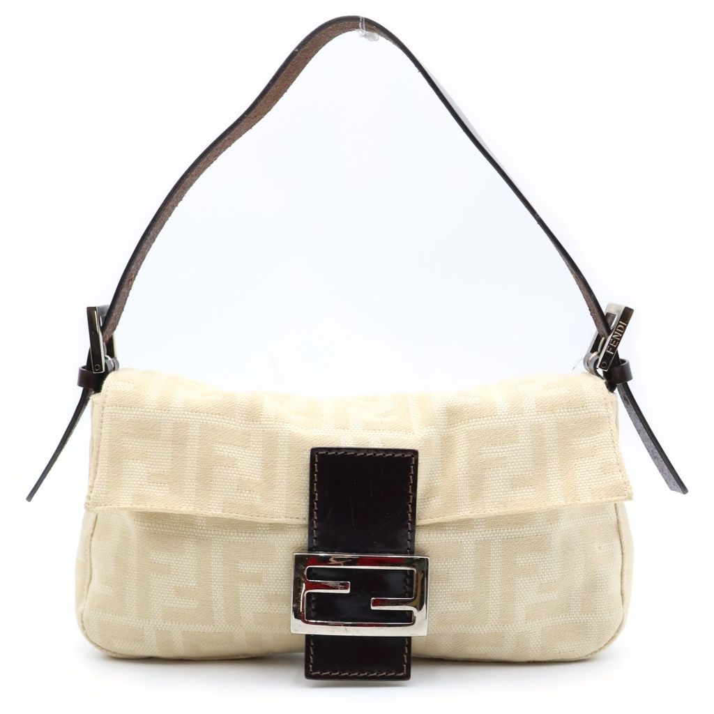 FENDI (フェンディ) ズッカ柄 FFロゴ キャンバス マンマバケット ワン