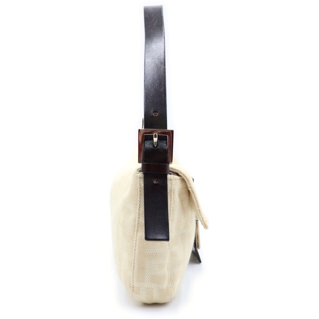 【希少】FENDI マンマバケット ズッカ柄 ショルダーバッグ FFロゴバックル FENDI (フェンディ) ズッカ柄 FFロゴ キャンバス マンマバケット ワン