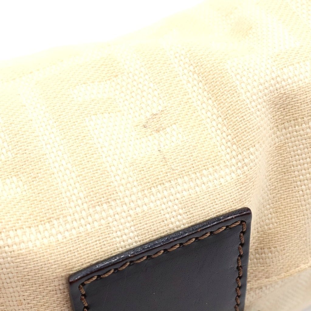 FENDI (フェンディ) ズッカ柄 FFロゴ キャンバス マンマバケット ワン