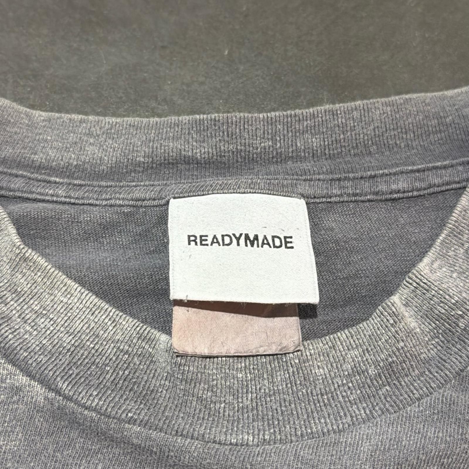 参考上代41800円 READYMADE LS T DESTRUCTION ロゴカットソー ロンT
