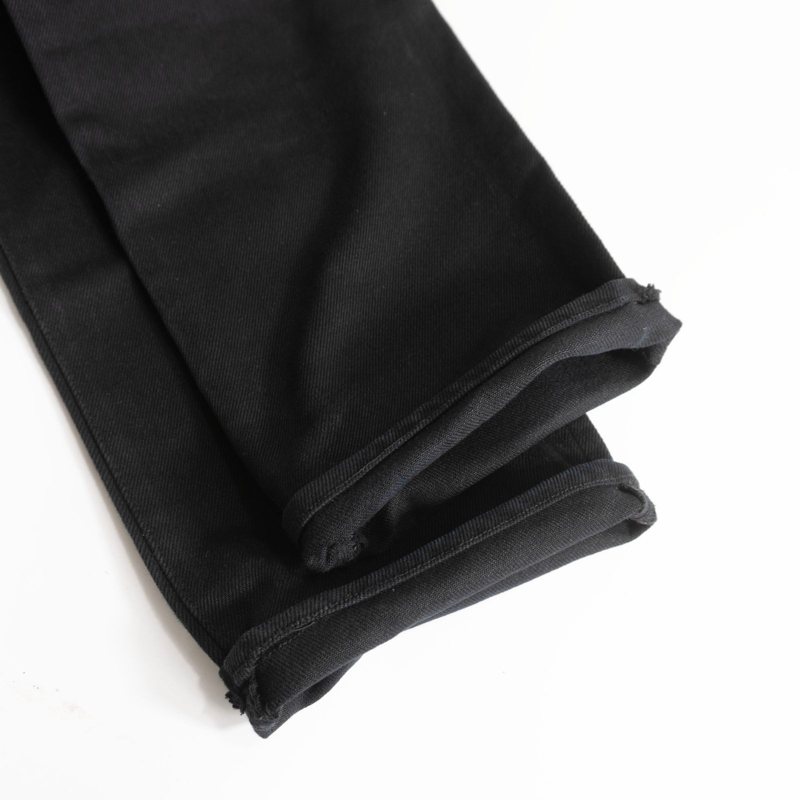 美品】IRON HEART【21oz 黒鎧 デニム ストレート】W36 ブラックデニム