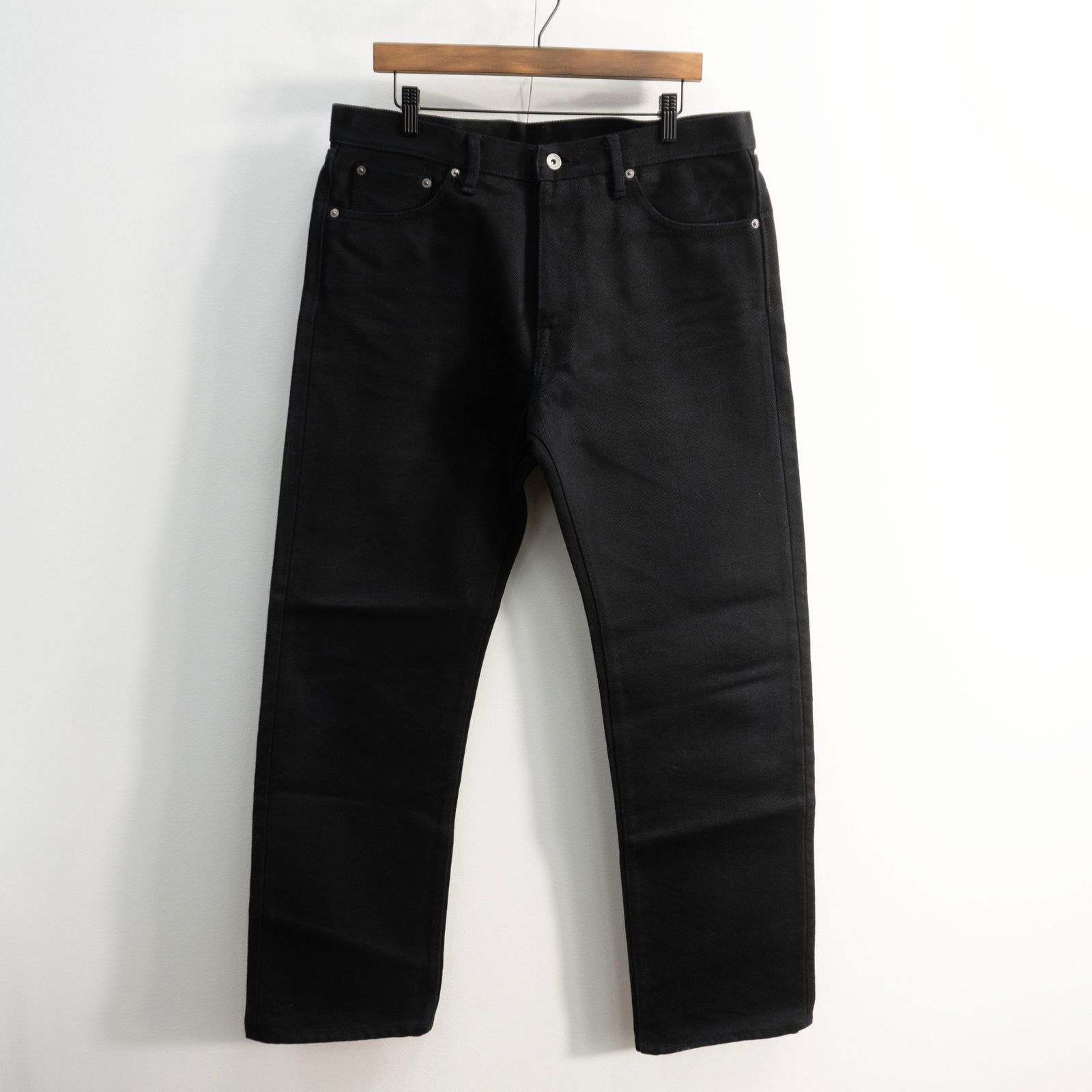 美品】IRON HEART【21oz 黒鎧 デニム ストレート】W36 ブラックデニム