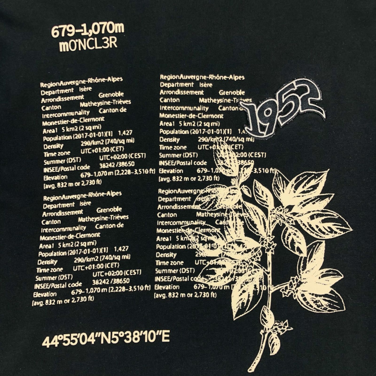 美品☆MONCLER☆モンクレール【MAGLIA T-SHIRT M/LUNGA】メンズ ビック