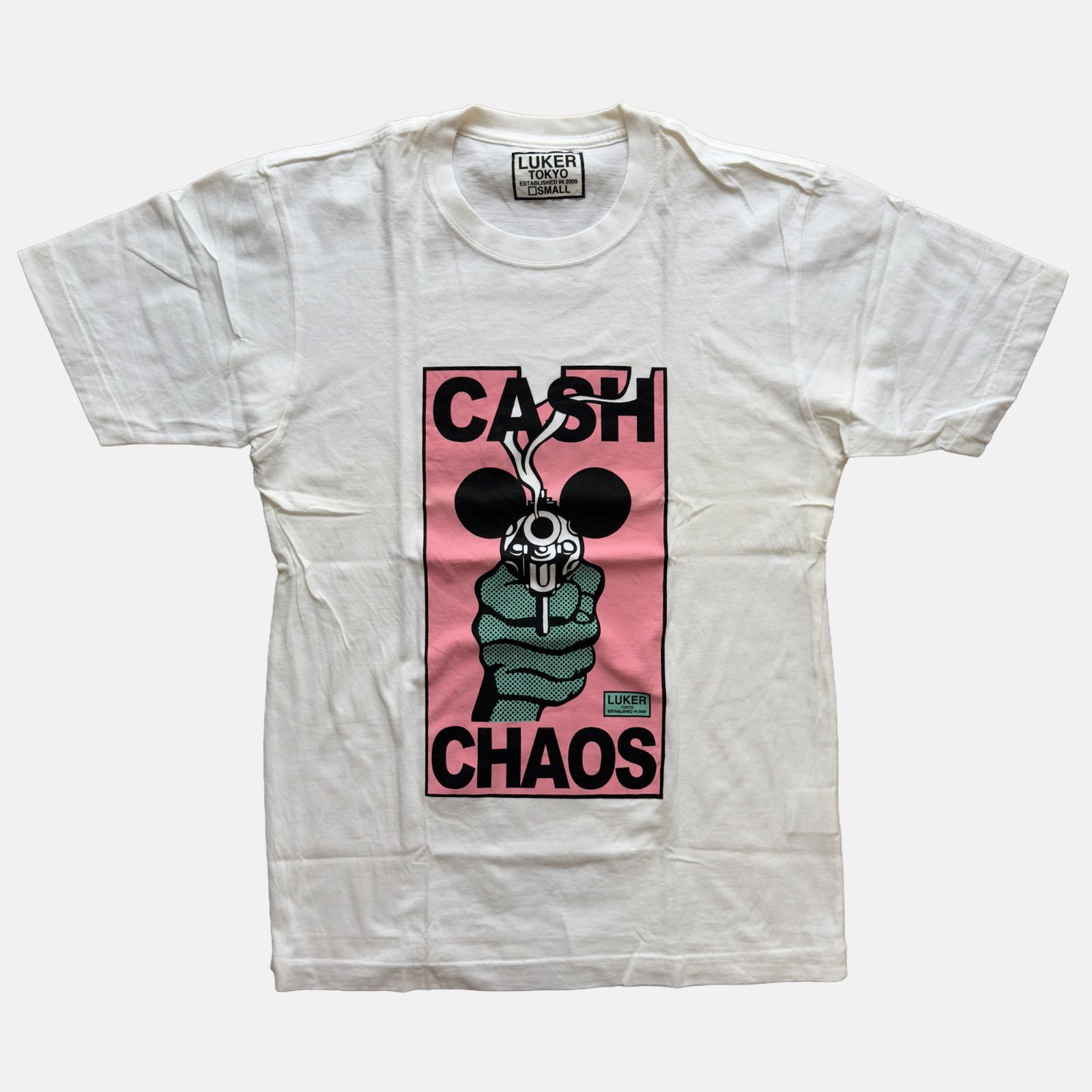 LUKER ルーカー プリント Tシャツ 半袖 S ホワイト NEIGHBORHOOD