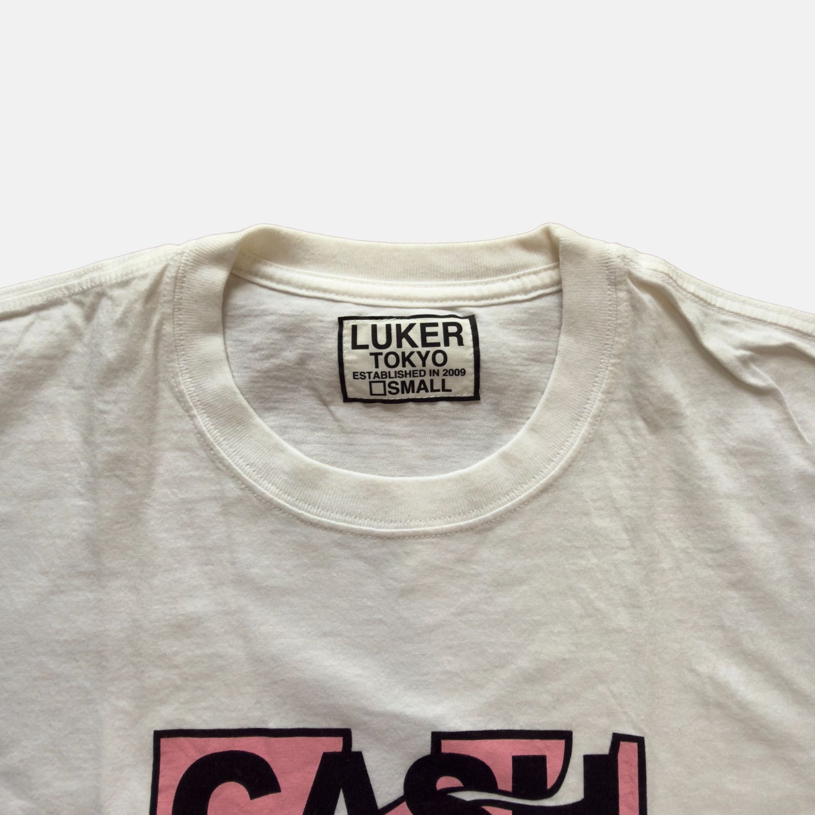 LUKER ルーカー プリント Tシャツ 半袖 S ホワイト NEIGHBORHOOD