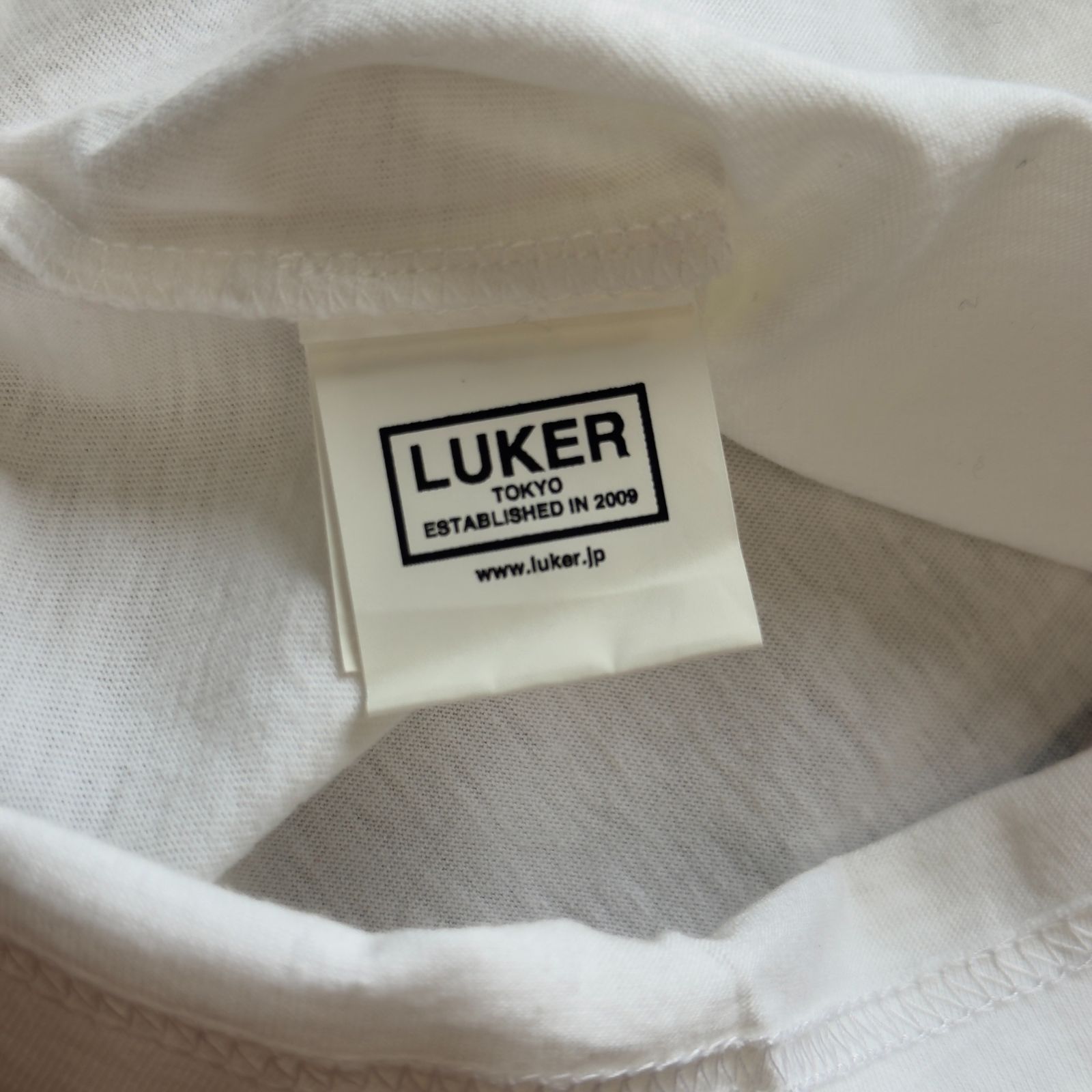 LUKER ルーカー プリント Tシャツ 半袖 S ホワイト NEIGHBORHOOD