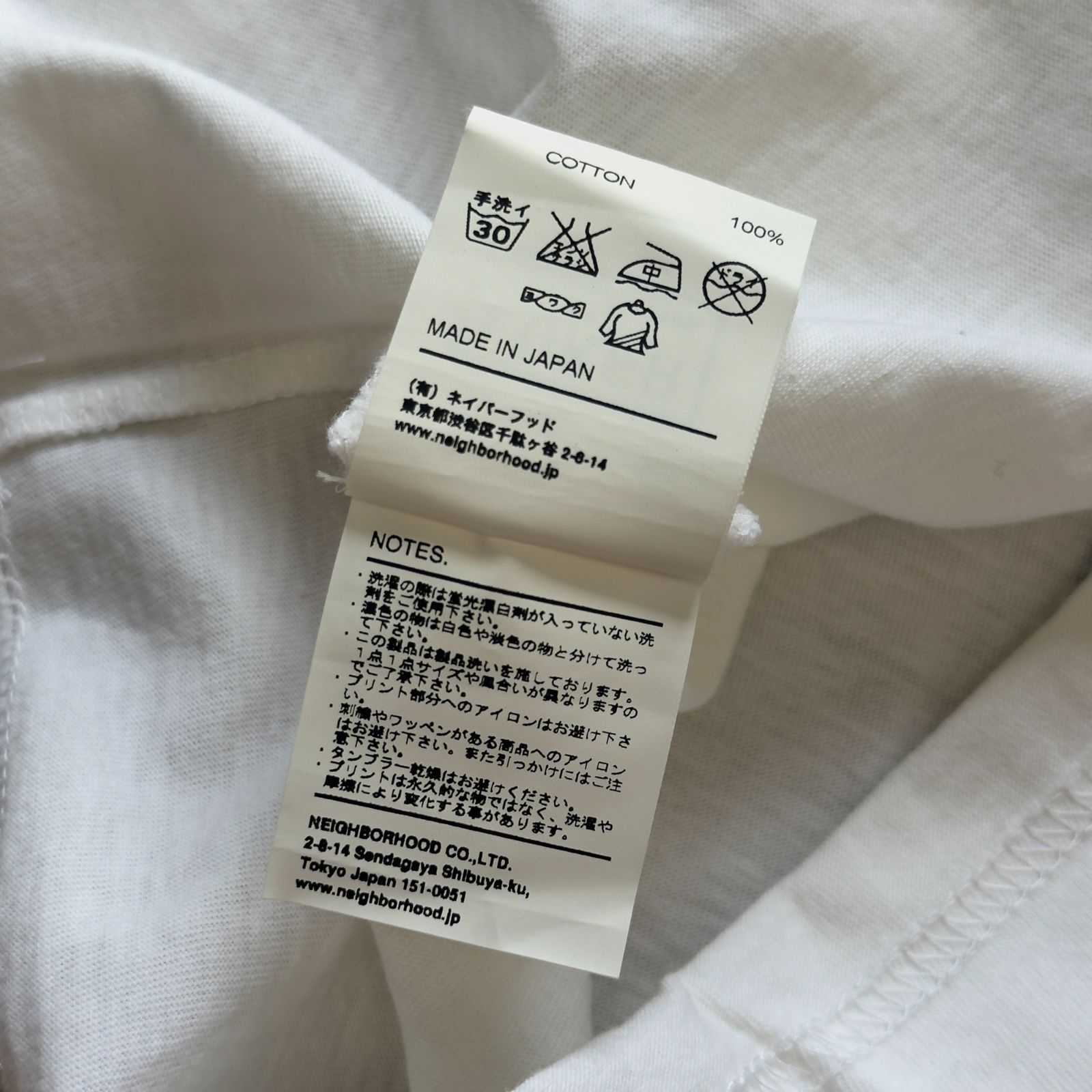 LUKER ルーカー プリント Tシャツ 半袖 S ホワイト NEIGHBORHOOD