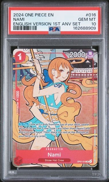 1) ナミ 浮世絵 OP01-016 PSA10 1st anniversary set - メルカリ