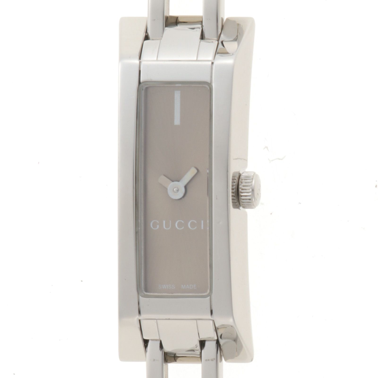 GUCCI グッチ 110 110 腕時計 ステンレススチール ブラウン レディース【中古】433