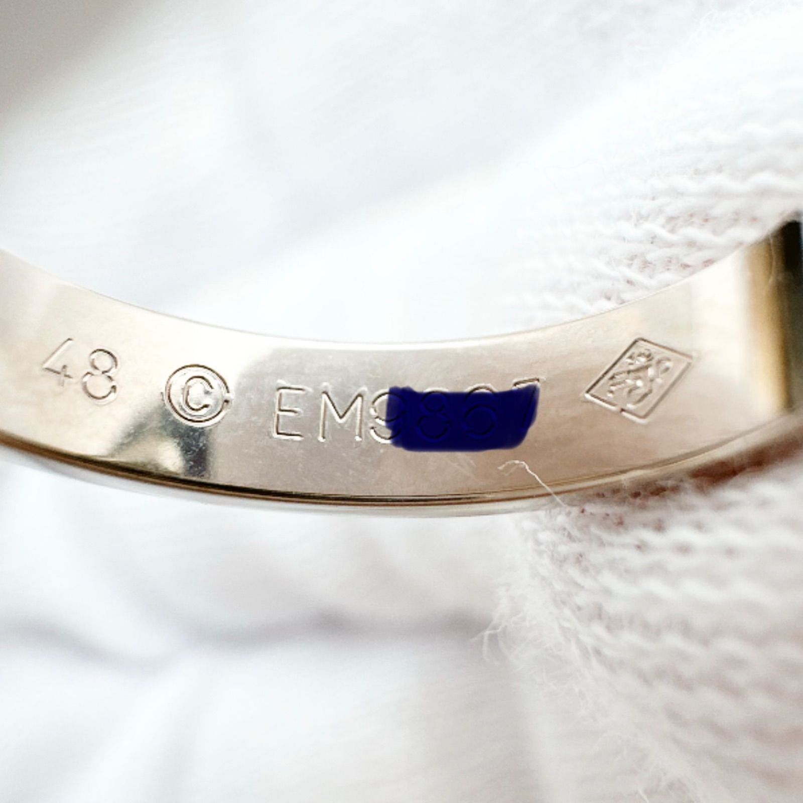 美品🌟Cartier カルティエ ミニラブ ホワイトゴールド リング #48 約