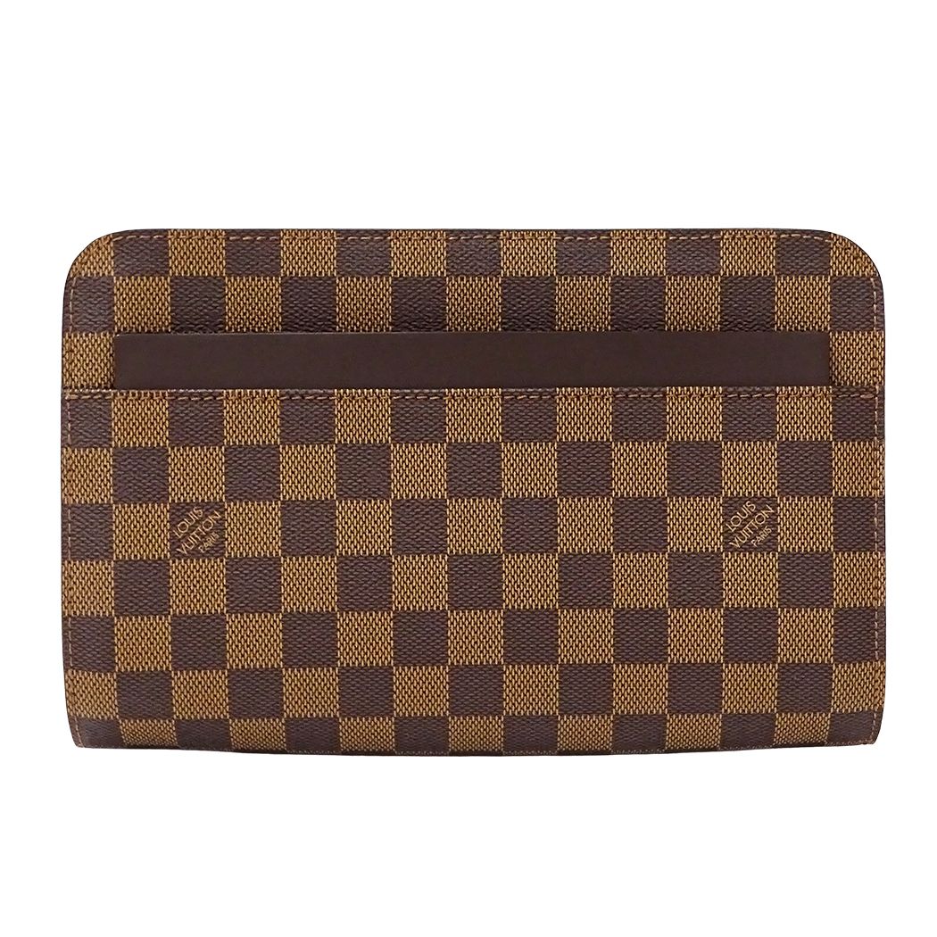 ルイ・ヴィトン LOUIS VUITTON バッグ ダミエ メンズ ブランド クラッチバッグ セカンドバッグ サンルイ N51993 ブラウン おしゃれ 【中古】