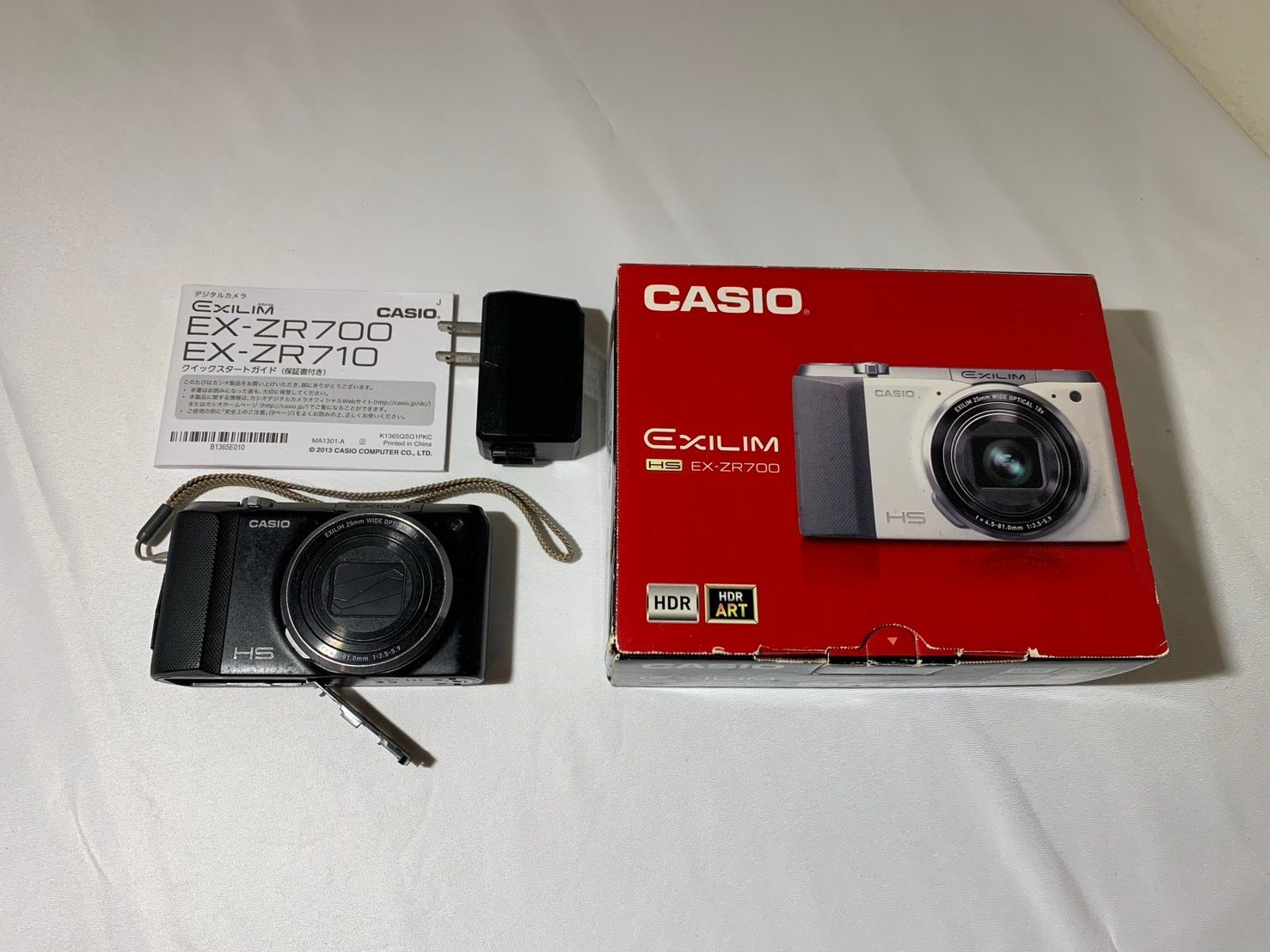4352 Casio EXILIM EX-ZR700 ブラック ジャンク品 デジカメ【宅