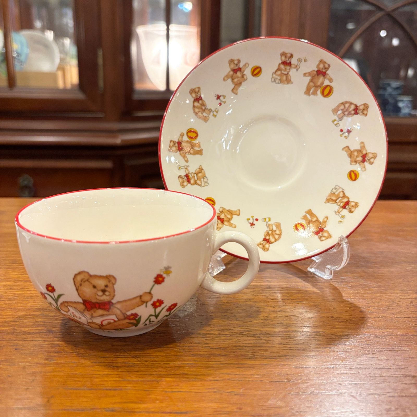 ○ MASON'S Teddy bear Plate＆C＆S メイソンズ テディベア カップ