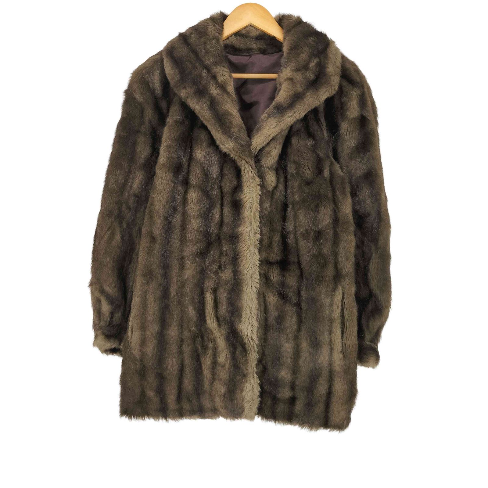 ユーズドフルギ USED古着 cdu paris フランス製 フェイクファー ジャケット レディース FR：38 7,178円