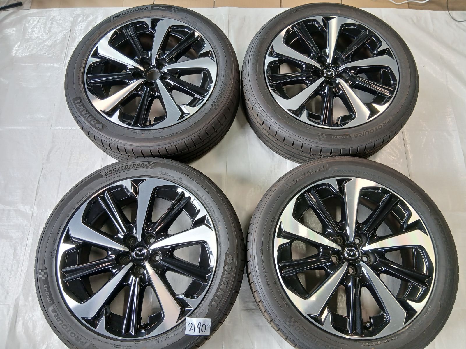 美品』『CX-60純正』 20インチ アルミホイール＆サマータイヤ 4本