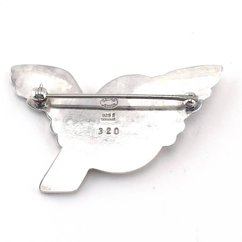 ジョージジェンセン　シルバー　ブローチ　鳥　320 ケース付き】GEORG JENSEN ジョージジェンセン／バード 鳥 モチーフ