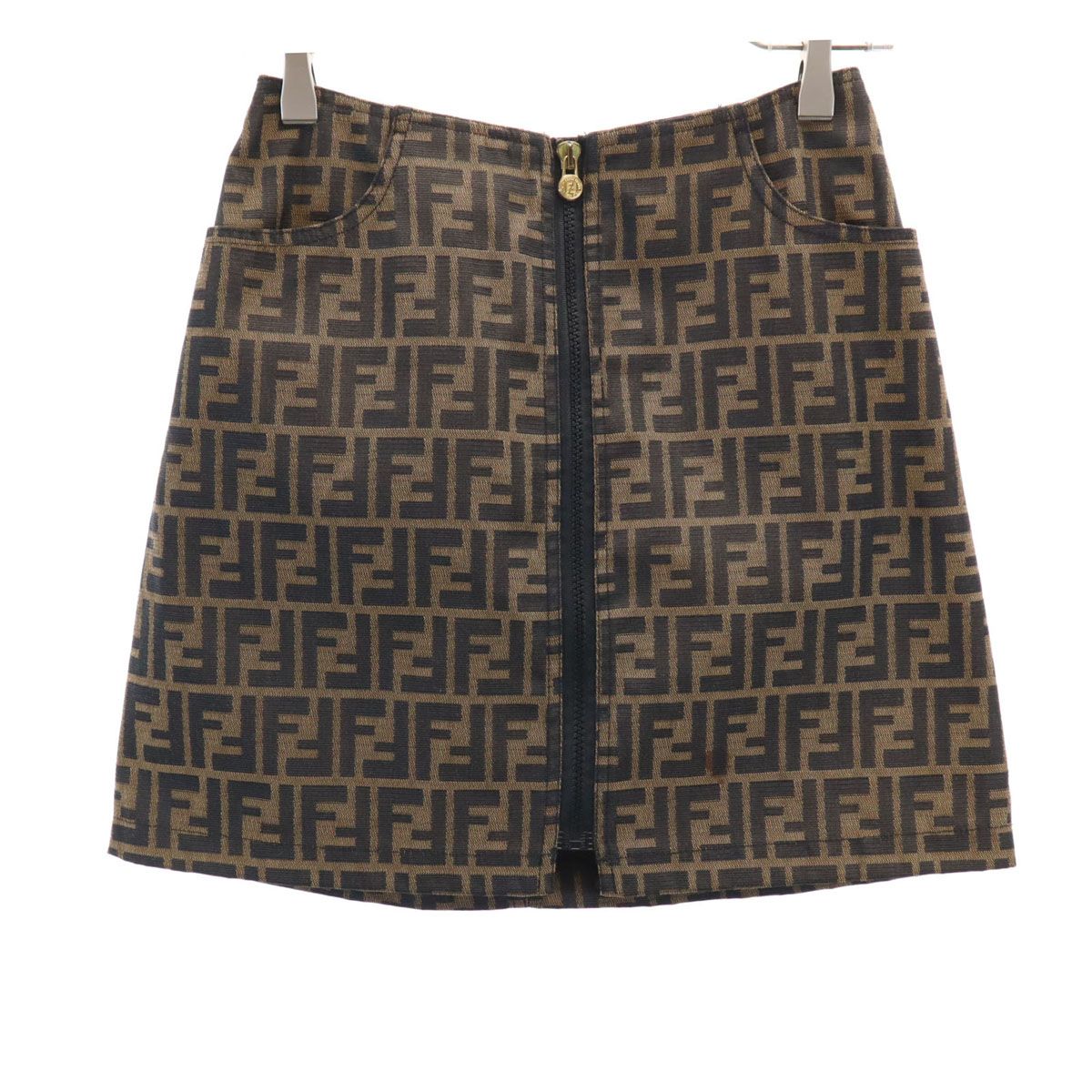 FENDI フェンディ 90s イタリア製 オールド ズッカ柄 ミニスカート 40