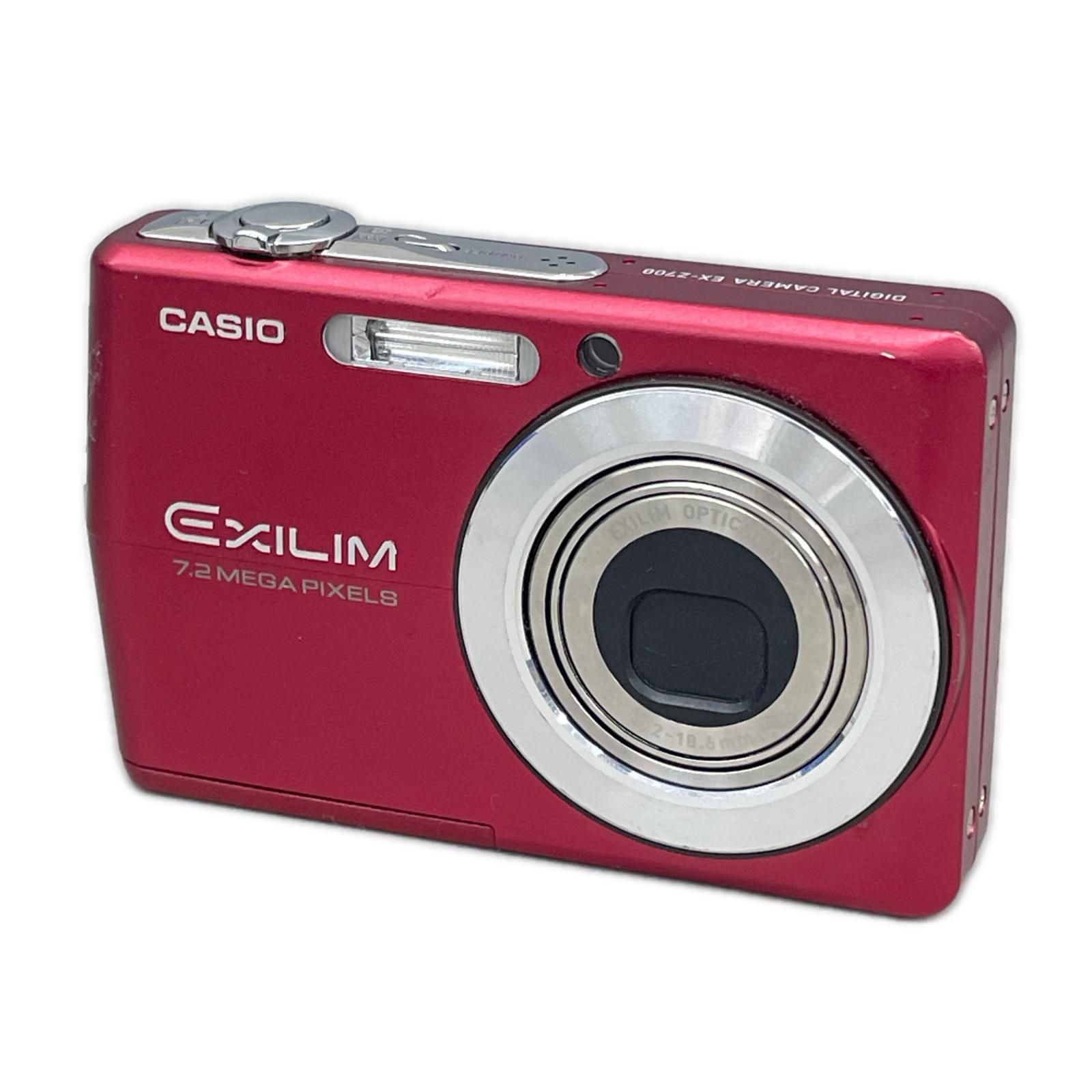 カシオ CASIO コンパクトデジタルカメラ EXILIM ZOOM EX-Z700 レッド