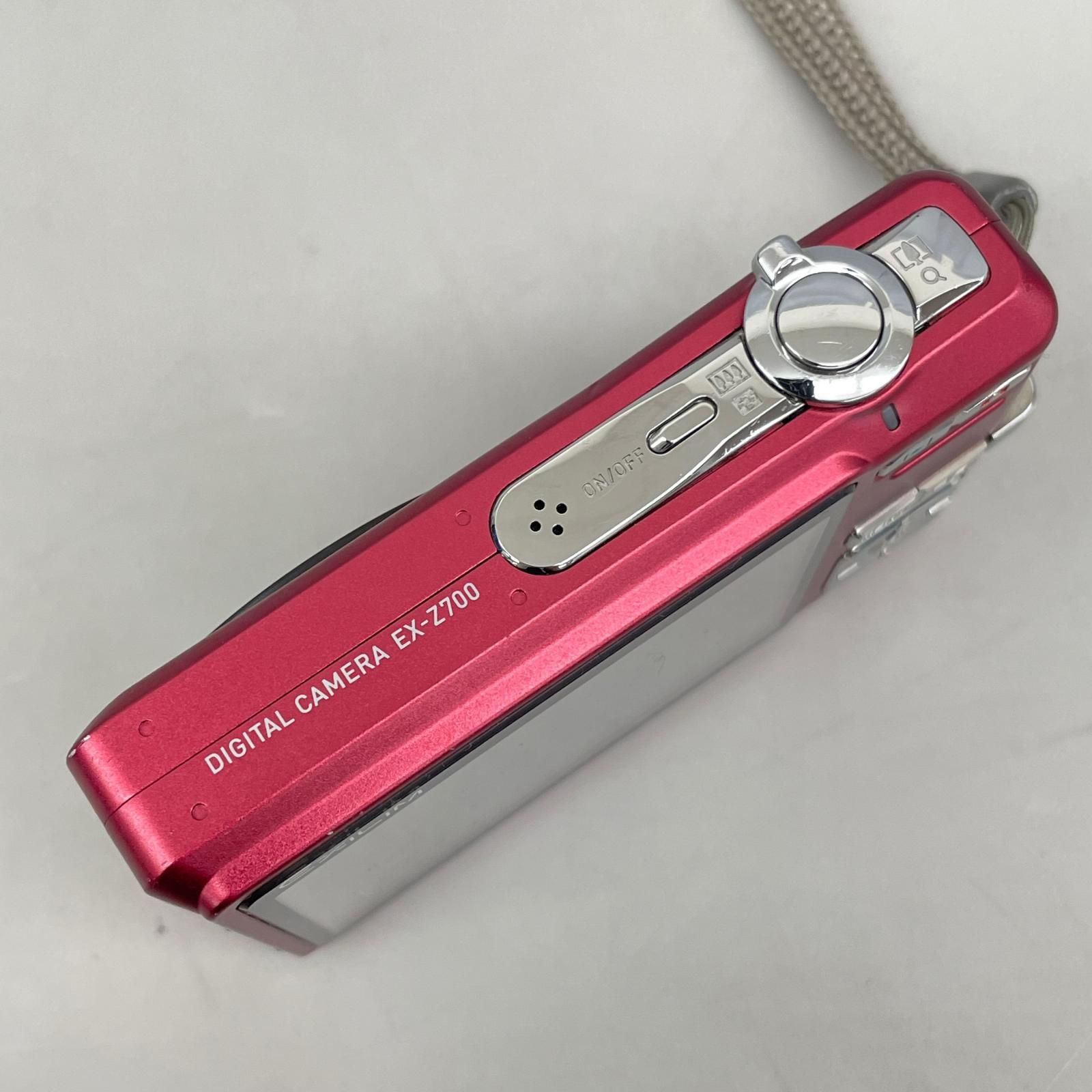 カシオ CASIO コンパクトデジタルカメラ EXILIM ZOOM EX-Z700 レッド