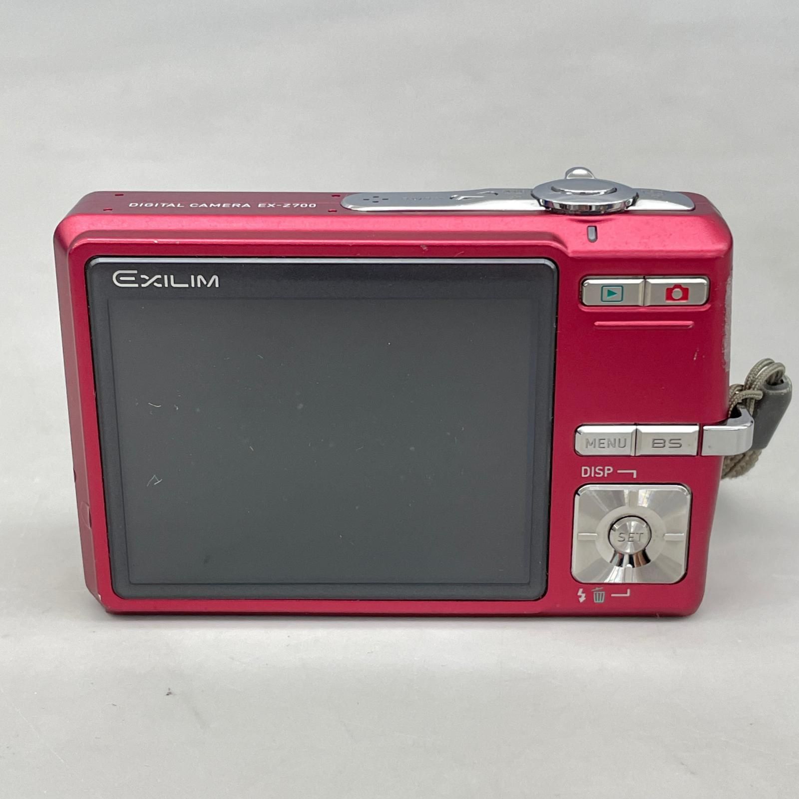 カシオ CASIO コンパクトデジタルカメラ EXILIM ZOOM EX-Z700 レッド