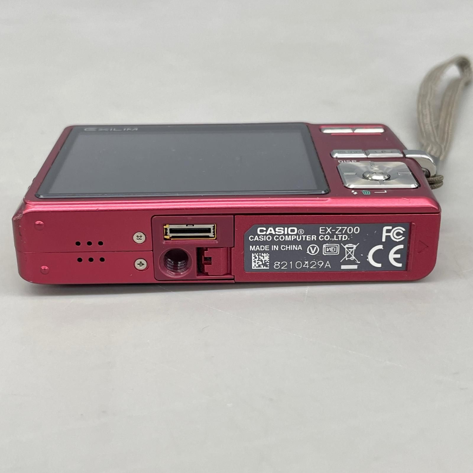 カシオ CASIO コンパクトデジタルカメラ EXILIM ZOOM EX-Z700 レッド