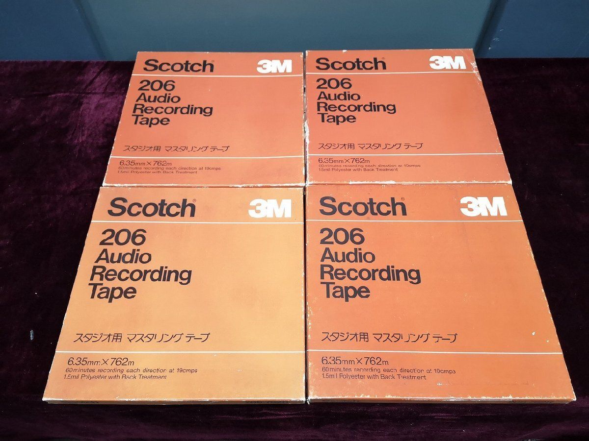 【ご予算相談歓迎】★大感謝祭★彡3M スリーエム Scotch スコッチ 206 オープンリールテープ 10号 4巻セット まとめ◆下取歓迎 s0a3547