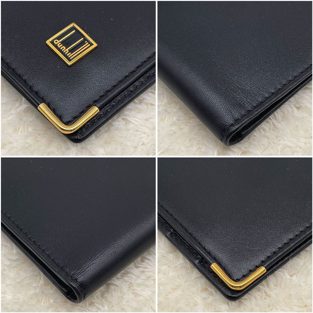 dunhill ダンヒル 長財布 レザー ブラック 紙幣入れ ヴィンテージ
