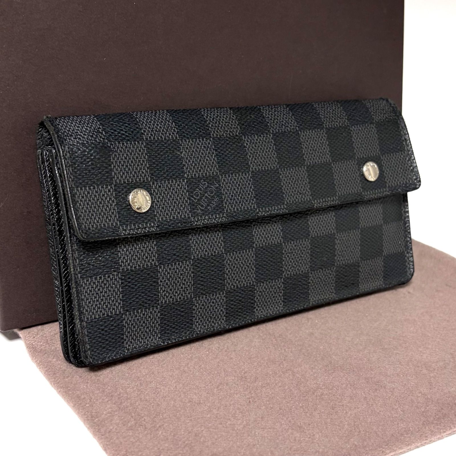 i48 アコルディオン ダミエグラフィット 長財布 ルイヴィトン Louis