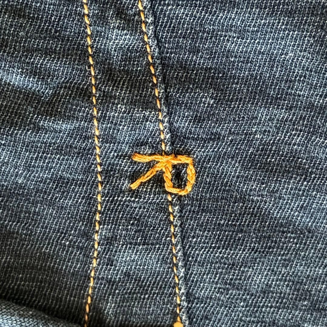 45R インディゴ カットソー チュニック 1サイズ バックポケット R刺繍
