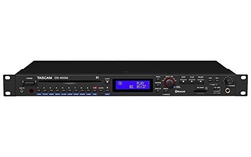 TASCAM (タスカム) Bluetooth/AM・FMチューナー搭載 CD-400U 1Uマルチプレーヤー 黒t
