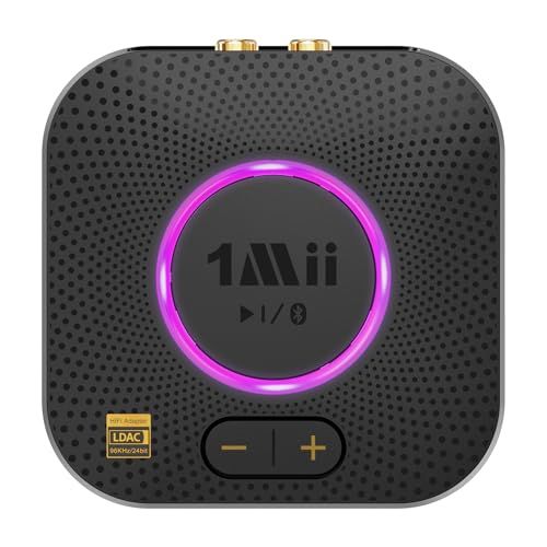 1Mii B06S+ LDAC Bluetooth 5.3 レシーバー オーディオ ブルートゥース 受信機 aptX HD aptX LL 低遅延ma fccbe97f