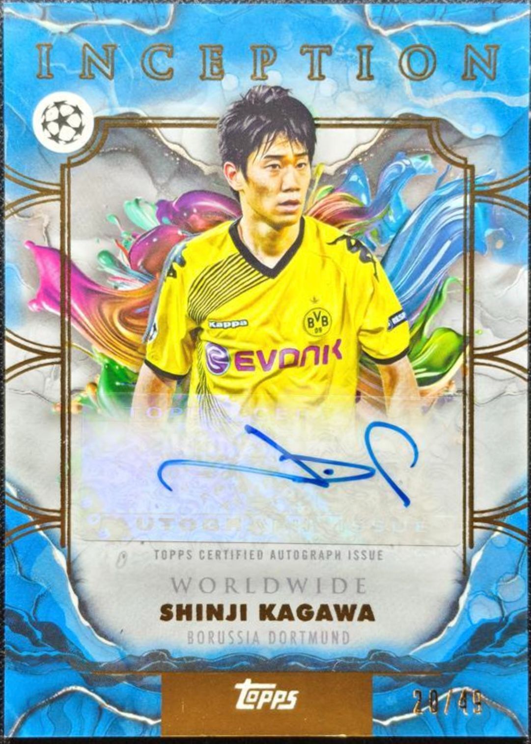 9/29まで出品】香川真司 Shinji Kagawa Topps Inception UCC Worldwide